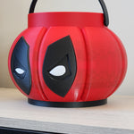 CALABAZA GRANDE DEAD POOL "XL" ⚫️🔴