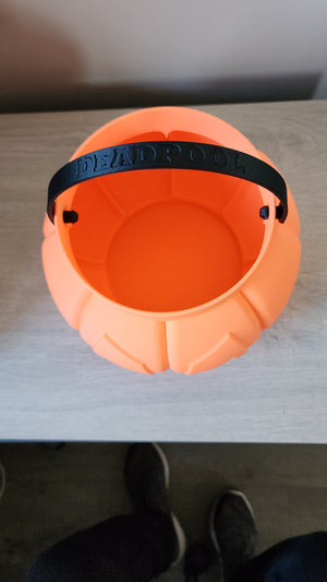 CALABAZA DEAD POOL "XL" NARANJA